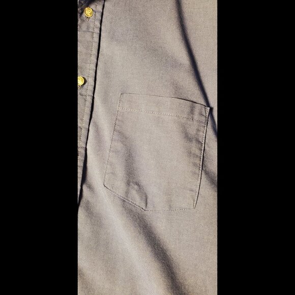 Red Kap Mens Vintage Work Shirt XL Blue Long Sleeve 17.5 - 35 - Picture 12 of 15